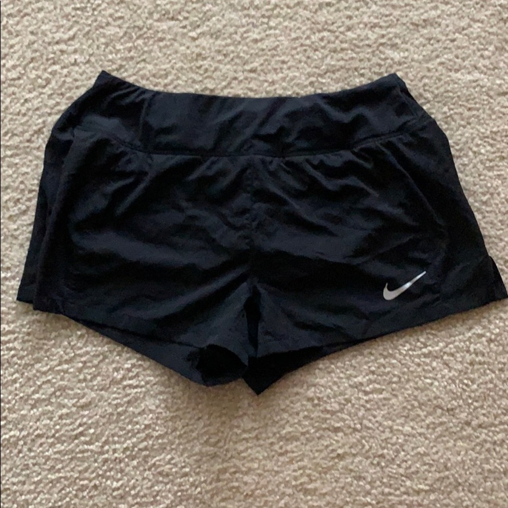 Black nike running shorts
